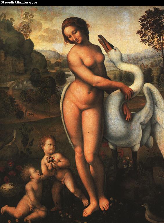  Leonardo  Da Vinci Leda